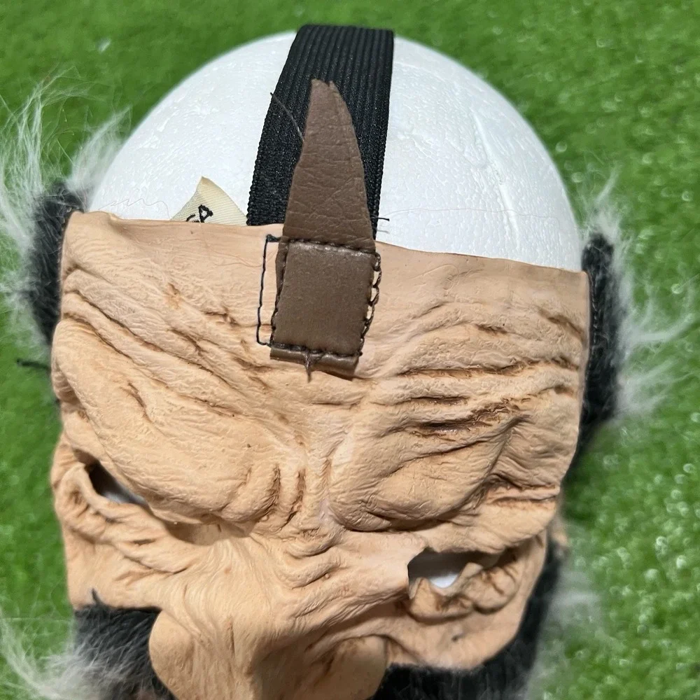 vintage halloween mask Y2k Scary Old Man Wizard Be‎ Something Studio USA Made